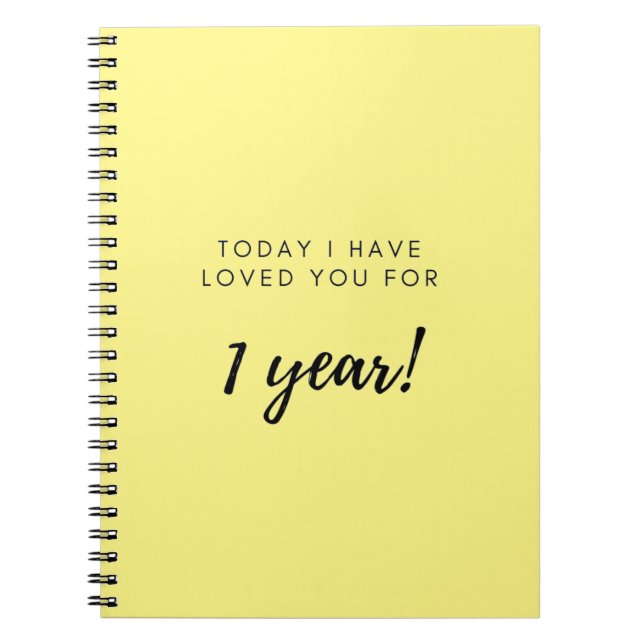 Cuaderno 1.ᵉʳ regalo de aniversario para Novia Novia Novia (Frente)