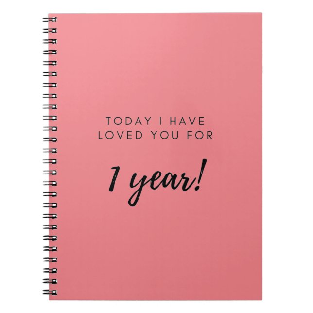 Cuaderno 1.ᵉʳ regalo de aniversario para Novia Novia Novia (Frente)