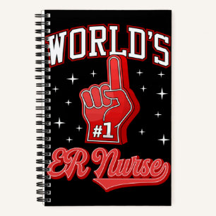 Cuaderno 1 Enfermera de Urgencias Dedo de Espuma Número Uno