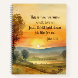 Cuaderno 1 Juan 3:16 Jesús nos dio su vida a la Biblia