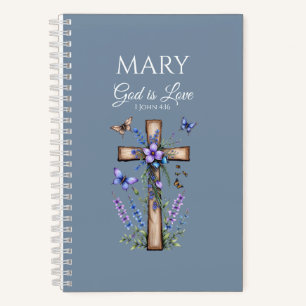 Cuaderno 1 Juan 4:16 Dios Es Amor – Cristiana Personalizada