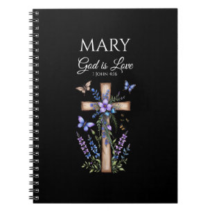 Cuaderno 1 Juan 4:16 Dios Es Amor – Cristiano Personalizado