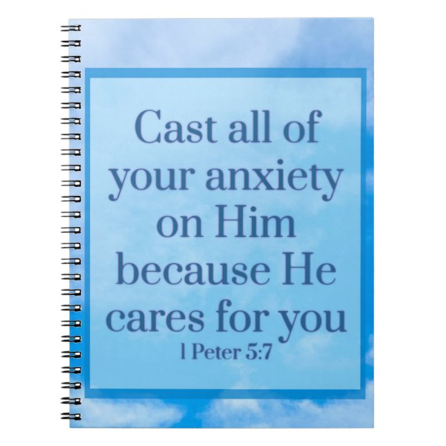 Cuaderno 1 Pedro 5:7 (Frente)