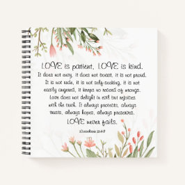 Cuaderno 1Corintios 13:4-8 El amor es amor al paciente es a