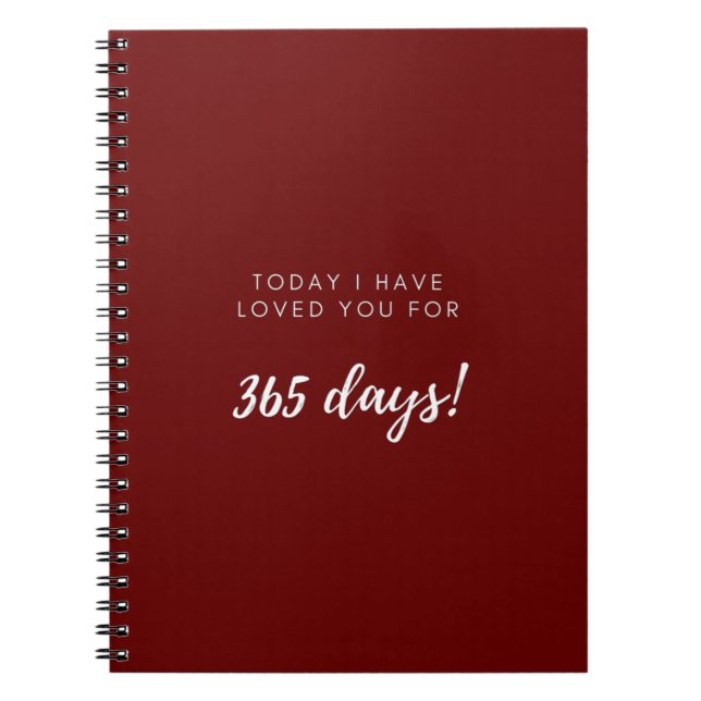 Cuaderno 1st Anniversary Gift for Boyfriend Girlfriend (Frente)