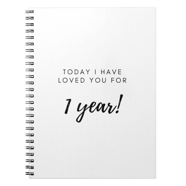 Cuaderno 1st Anniversary Gift for Boyfriend Girlfriend (Frente)