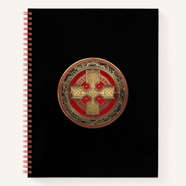 Cuaderno [200] Antiguo Cruce del Cuello de Oro Sagrado Celt (Anverso)