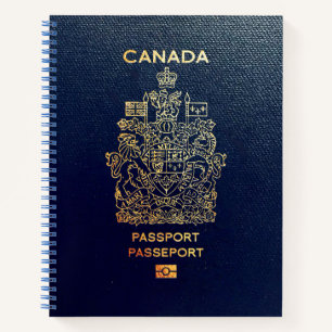 Cuaderno [200] Cobertura de pasaporte canadiense
