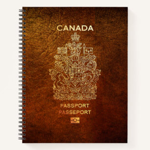 Cuaderno [200] Cobertura de pasaporte canadiense