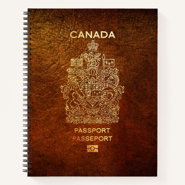 Cuaderno [200] Cobertura de pasaporte canadiense (Anverso)