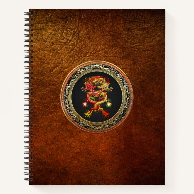 Cuaderno [200] Dragones rojos y amarillos (Anverso)