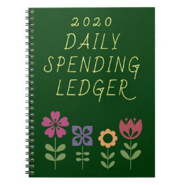 Cuaderno 2020 Daily Spending Ledger Financial Growth