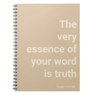 Cuaderno 2023 JW año texto Salmo 119:160 Beige mínimo