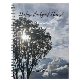 Cuaderno 2024 JW Convention sunlight with name 