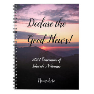 Cuaderno 2024 JW Convention Sunset with name 