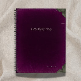 Cuaderno 2026 Gothic Scholar Observations Ledger