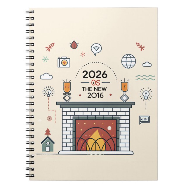 Cuaderno 2026 Is The New 2016 Digital Culture Vector (Frente)