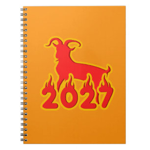 Cuaderno 2027 Año de la Cabra de Fuego