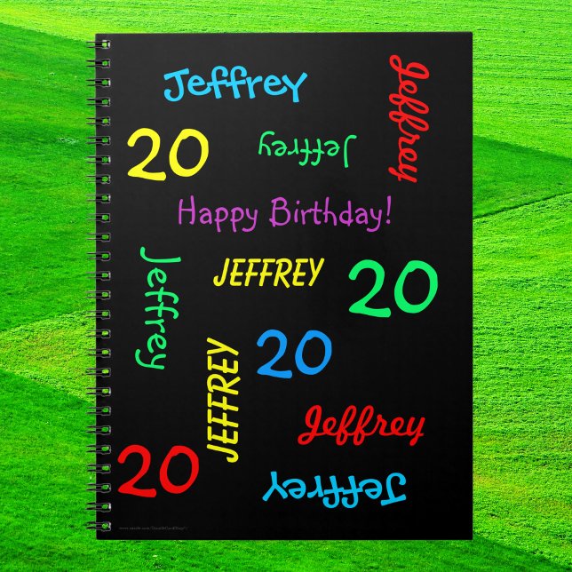 Cuaderno 20.º libro de invitados de fiesta de cumpleaños, n (Subido por el creador)