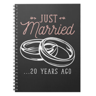 Cuaderno 20 años de Boda recién casados