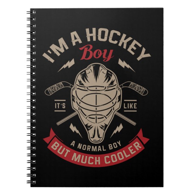 Cuaderno 20.Hockey sobre hielo para jugador de hockey (Frente)
