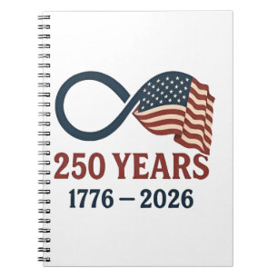 Cuaderno 250 Aniversario 1776-2026 Estados Unidos Patriótic