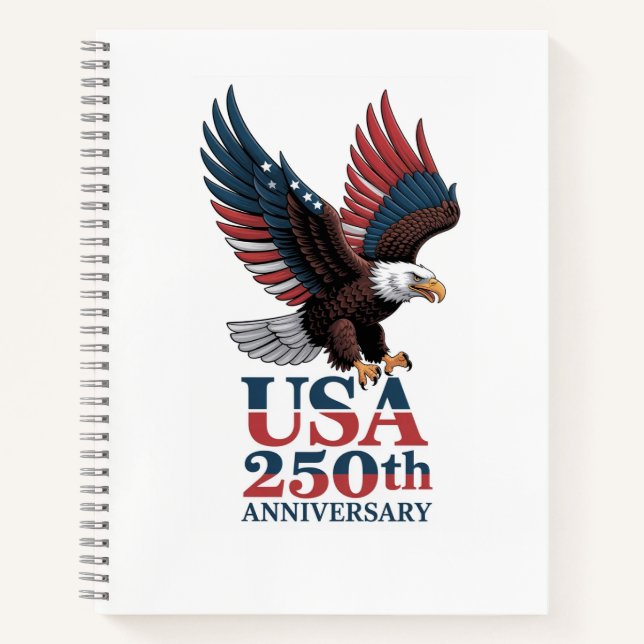 Cuaderno 250 aniversario de EE. UU. (Anverso)