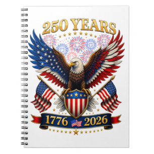 Cuaderno 250 Aniversario de EE. UU. 1776-2026