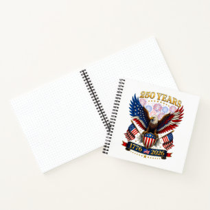Cuaderno 250 aniversario de EE. UU. 1776-2026