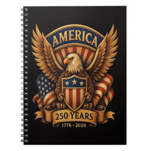 Cuaderno 250 aniversario de EE. UU. 1776-2026