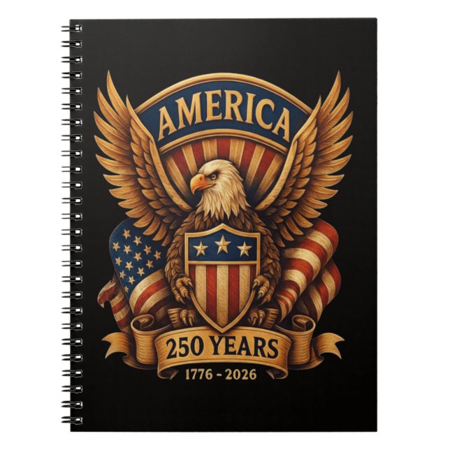 Cuaderno 250 aniversario de EE. UU. 1776-2026 (Frente)