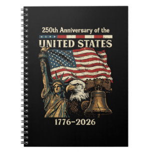 Cuaderno 250 Aniversario de Estados Unidos 250 Años 4º o