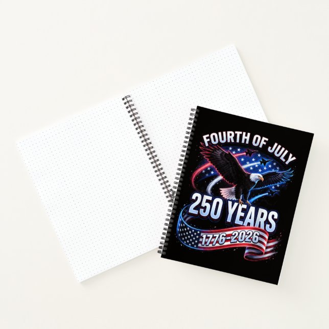 Cuaderno 250 Aniversario EE. UU. 1776-2026 Patriótico Ameri (Interior)
