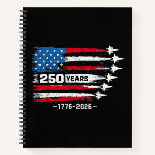 Cuaderno 250 Aniversario EE. UU. 250º Americano 250 Años 4º