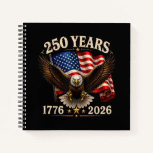 Cuaderno 250 Aniversario USA Águila Patriótica 250º
