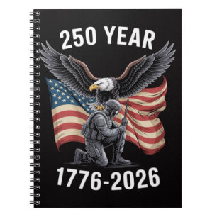 Cuaderno 250 años 250 aniversario USA 4 de julio