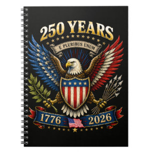 Cuaderno 250 años América 1776 2026 250 aniversario