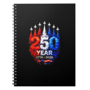 Cuaderno 250 años americano 1776 2026 250º USA Patriótico 4