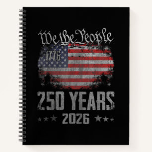 Cuaderno 250 años Aniversario 250 de Estados Unidos Patriót