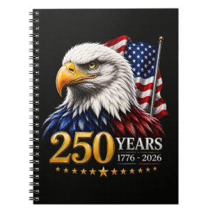 Cuaderno 250 años Aniversario 250 de Estados Unidos Patriót
