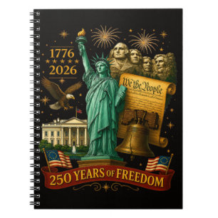 Cuaderno 250 años de libertad estadounidense