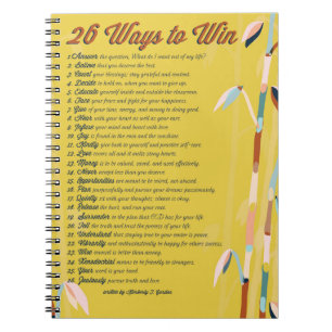 Cuaderno 26 formas de publicación Inspiradora - mostaza