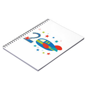 Cuaderno 2.º avión de cumpleaños