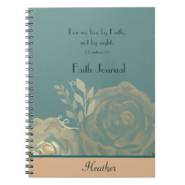 Cuaderno 2 Corintios 5:7 Porque Vivimos Por Faith Sage Gree