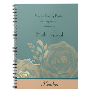 Cuaderno 2 Corintios 5:7 Porque Vivimos Por Faith Sage Gree