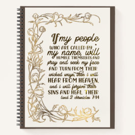 Cuaderno 2 Crónicas 7:14 Si Mi Pueblo Reza