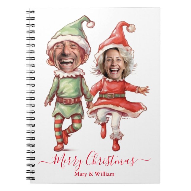 Cuaderno 2 Fotos Elfos de Navidad  (Frente)