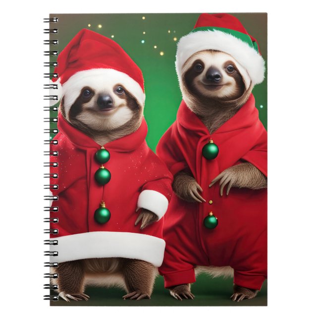 Cuaderno 2 lindas manchas disfrazadas de Navidades (Frente)