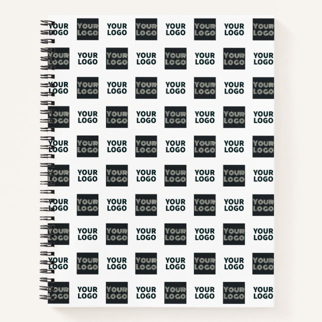 Cuaderno 2 Logotipos Logotipos simples repetidos | Blanco (Anverso)