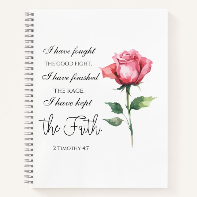 Cuaderno 2 Timothy 4:7 - He luchado bien (Anverso)